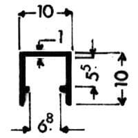 Aluminum glazing extrusions