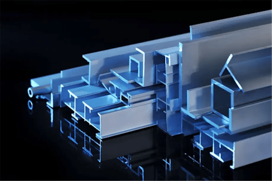 image Silver anodized aluminum profiles