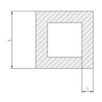tubi in alluminio quadri