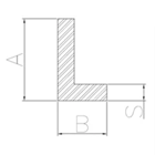 Aluminum corner extrusion with uneven sides
