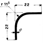 Aluminum corner profiles with special cross section