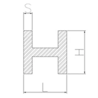 Aluminum H section