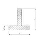 Aluminum T-profile