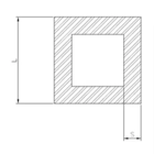 Aluminum square tubing