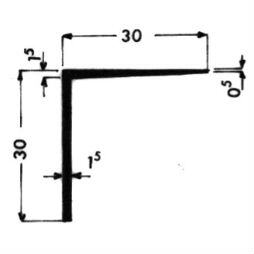 Corner elements with special cross-sections - Art 3261