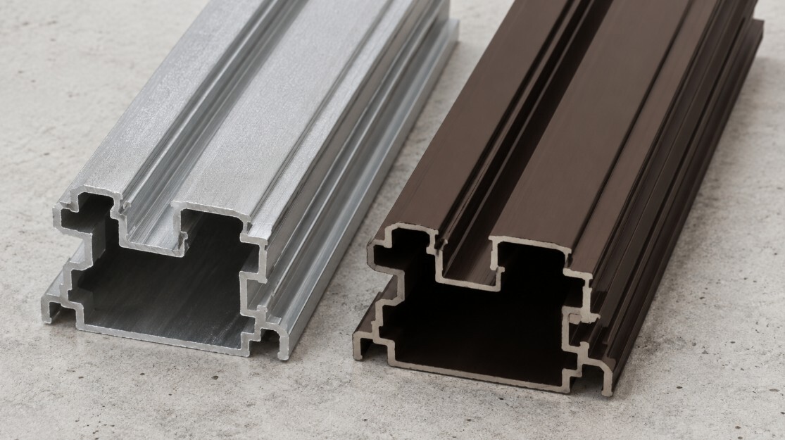 Naturbelassenes oder eloxiertes Aluminium